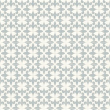 Remy Black Fleur de Lis Tile Wallpaper