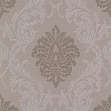 Rennie Brass Damask Wallpaper