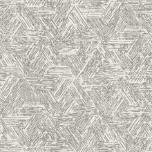 Retreat Charcoal Quilted Southwest Tribal Wallpaper