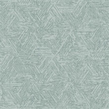 Retreat Denim Quilted Southwest Tribal Wallpaper