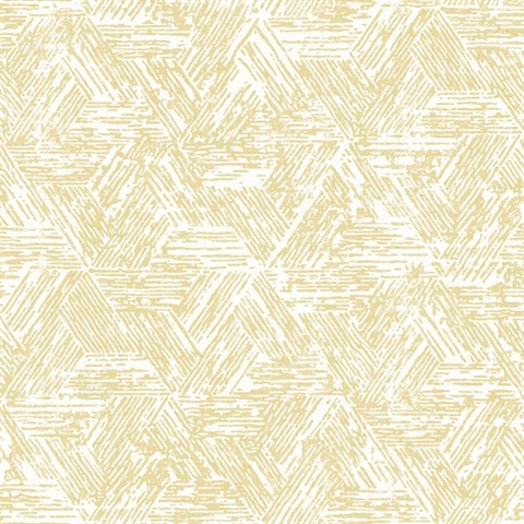 Retreat Yellow Quilted Southwest Tribal Wallpaper