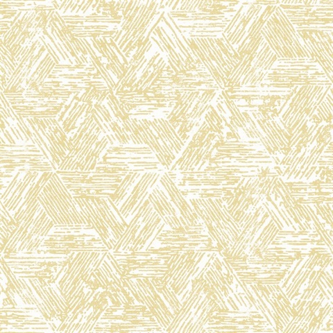 Retreat Yellow Quilted Southwest Tribal Wallpaper