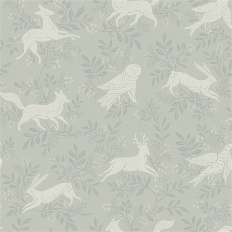 Revelry Sage Forest Frolic Wallpaper