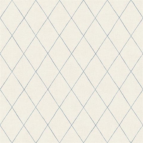 Rhombus Blue Geometric Wallpaper