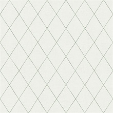 Rhombus Green Geometric Wallpaper