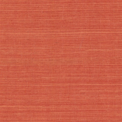 Maguey Natural Sisal Grasscloth Rhubarb Wallpaper