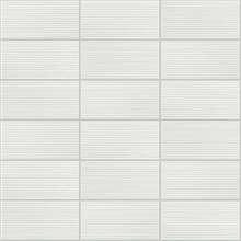 Rib Tile Tile Morning Fog Peel and Stick Wallpaper