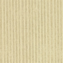 Ribbon Gold Fabric Stripe Wallpaper