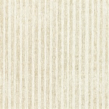 Ribbon Platinum Fabric Stripe Wallpaper
