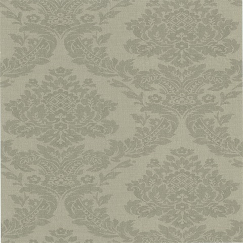 Rice Grey Meridian Damask