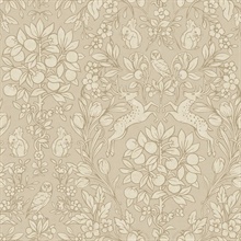 Richmond Taupe Forest Floral Wallpaper
