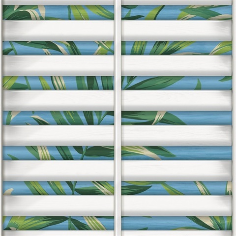 Richwood Shutters Illustration Ciel Peel and Stick Wallpaper