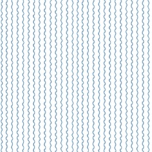 Rickrack Blue Wavy Vertical Stripe Wallpaper