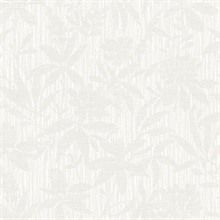 Riemann Cream Floral Leaf Textured Wallpaper