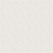 Rino Silver Ogee Wallpaper