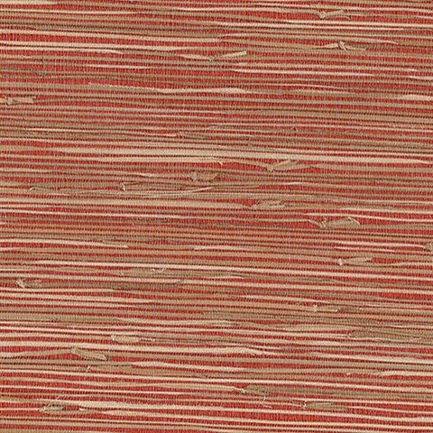 4018-0022 | Rio Fuchsia Red Grasscloth Wallpaper