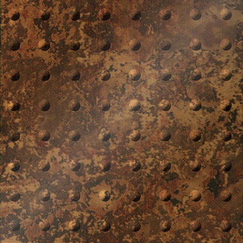 Rivet Ceiling Panels Bronze Patina