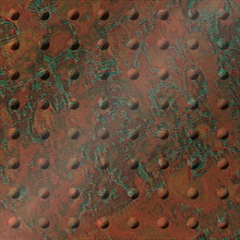 Rivet Ceiling Panels Copper Patina