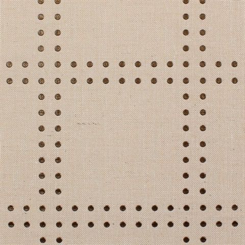 Rivets Bronze on Natural Burlap Jute