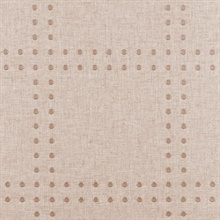 Rivets Champagne on Berry Beige Classic Linen