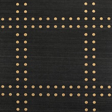 Rivets Gold on Ebony Glazed Abaca