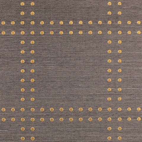 Rivets Gold on Mink Brown Manila Hemp
