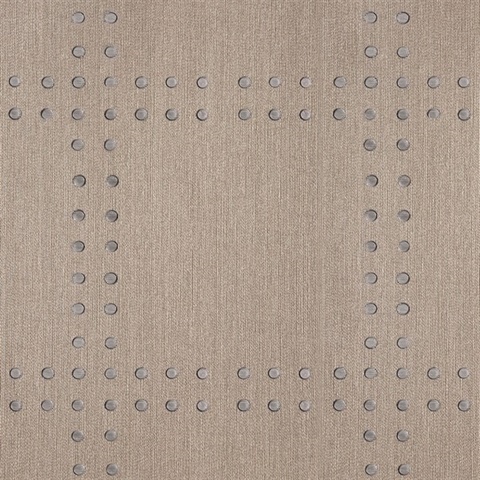 Rivets Nickel on Mink Sateen and Sateen Shimmer