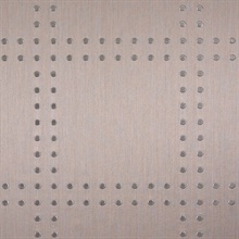 Rivets Silver on Mink Sateen and Sateen Shimmer