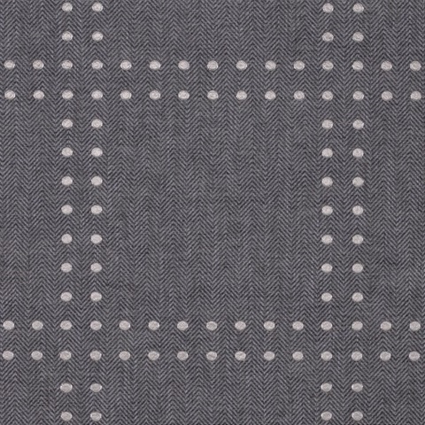 Rivets Sterling on Galway Grey Herringbone