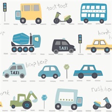 Road Traffic Blue Cars Wallpaper