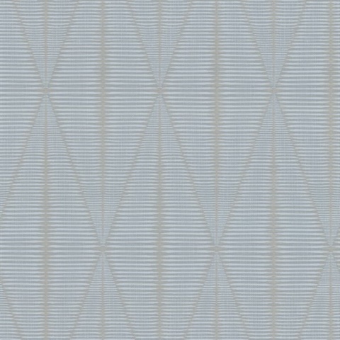 Rocco Light Blue Diamond 54" Commercial Grade Wallpaper