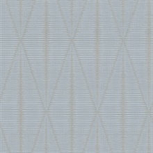 Rocco Light Blue Diamond 54" Commercial Grade Wallpaper
