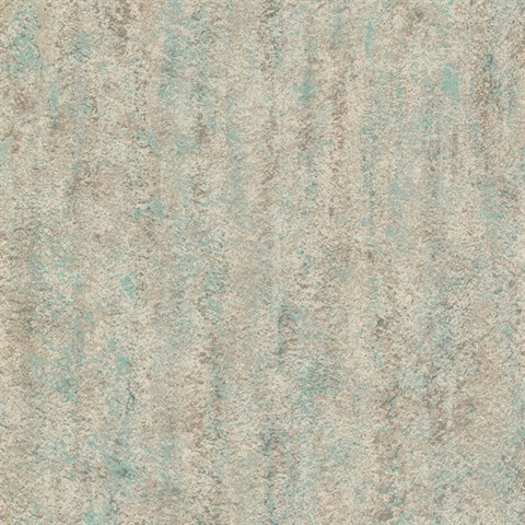 Rogue Teal Concrete Textured Wallpaper