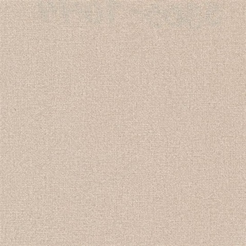 Rollins Beige Faux Linen Commercial Wallpaper