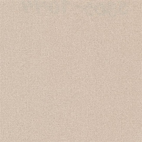 Rollins Beige Faux Linen Commercial Wallpaper