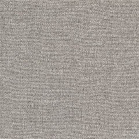 Rollins Brown Faux Linen Commercial Wallpaper