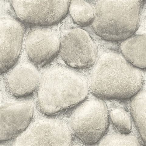 Root Rock Brown Textured Wallpaper