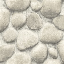 Root Rock Brown Textured Wallpaper