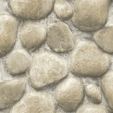 Root Rock Grey Textured Wallpaper
