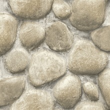 Root Rock Grey Textured Wallpaper
