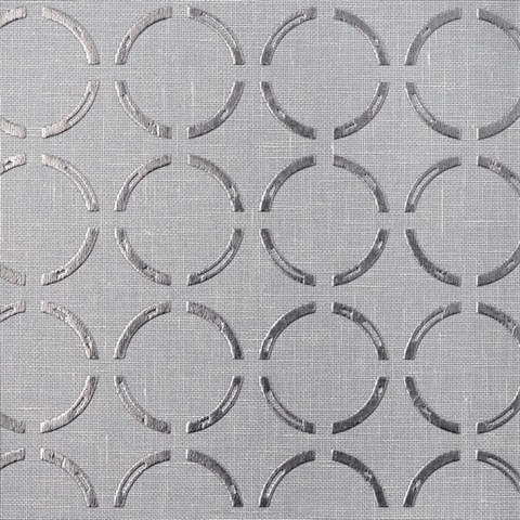 Roscommon Silver Textile Wallcovering