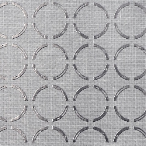 Roscommon Silver Textile Wallcovering