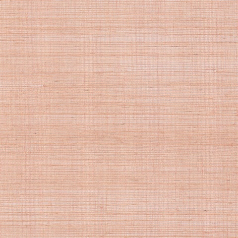 Maguey Natural Sisal Grasscloth Rose Wallpaper