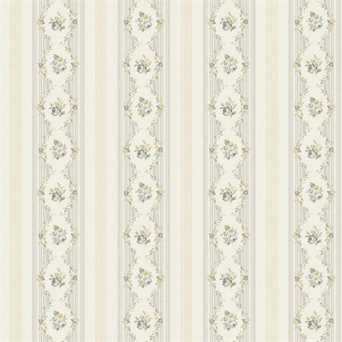 Rose Stripe Floral