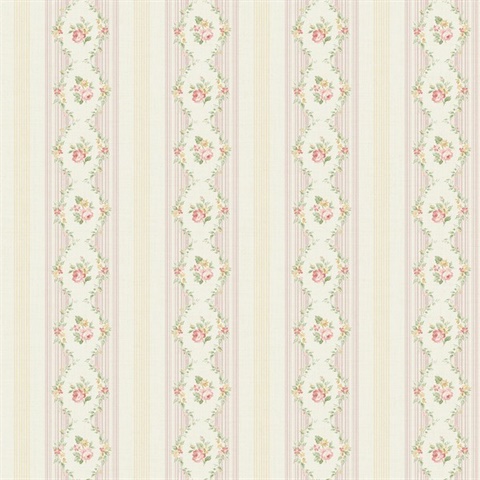 Rose Stripe Floral