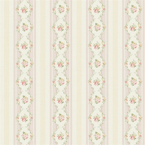 Rose Stripe Floral