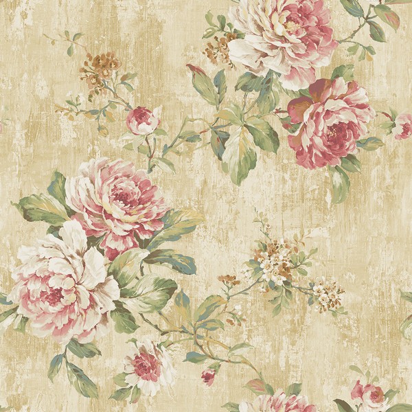 VF30607 | Rose Trail Floral | Wallpaper Boulevard