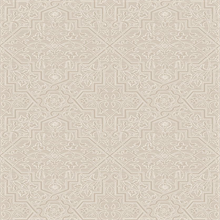 Rosenvinge Beige Ironworks Wallpaper