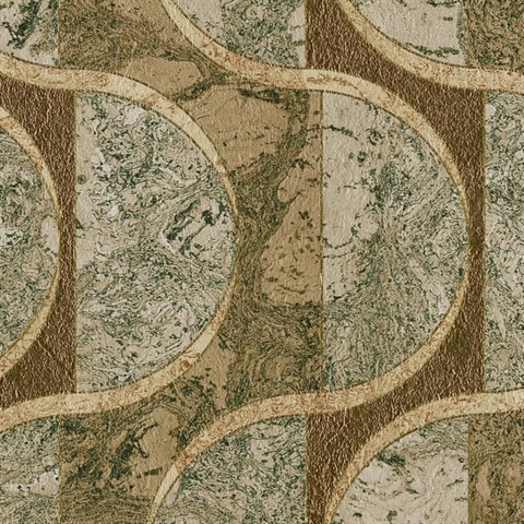 Rossio Smoky Gold Commercial Wallpaper
