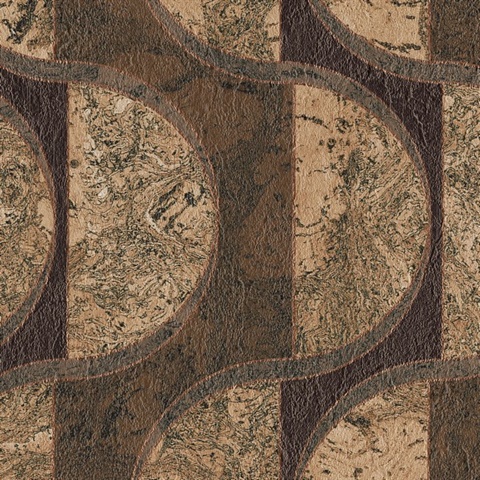 Rossio Umber Commercial Wallpaper